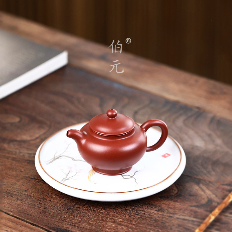 手工掇只伯元紫砂中式