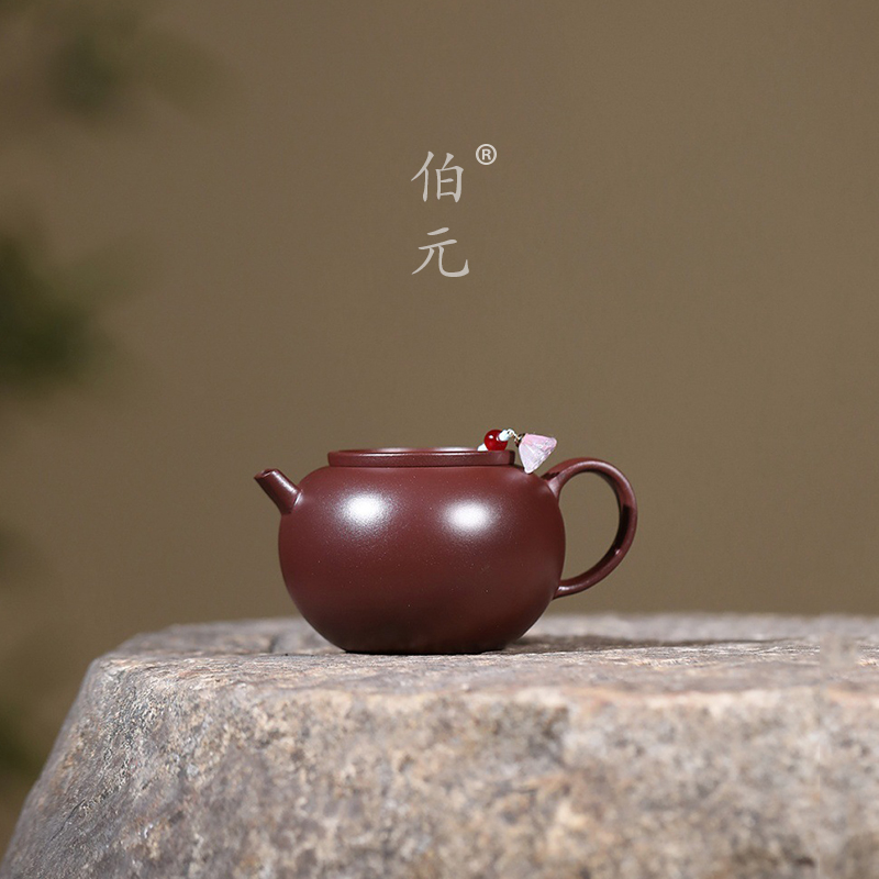 伯元中式紫砂原矿小平盖