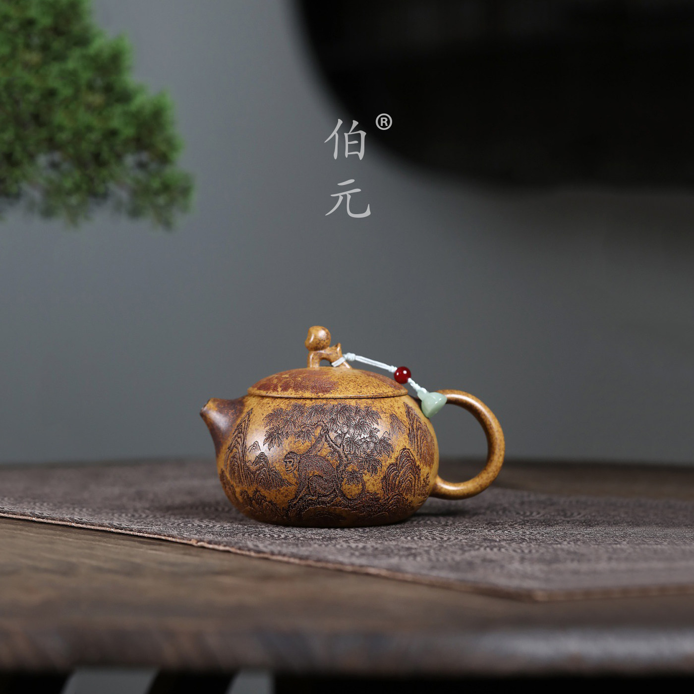 伯元中式紫砂柴烧西施