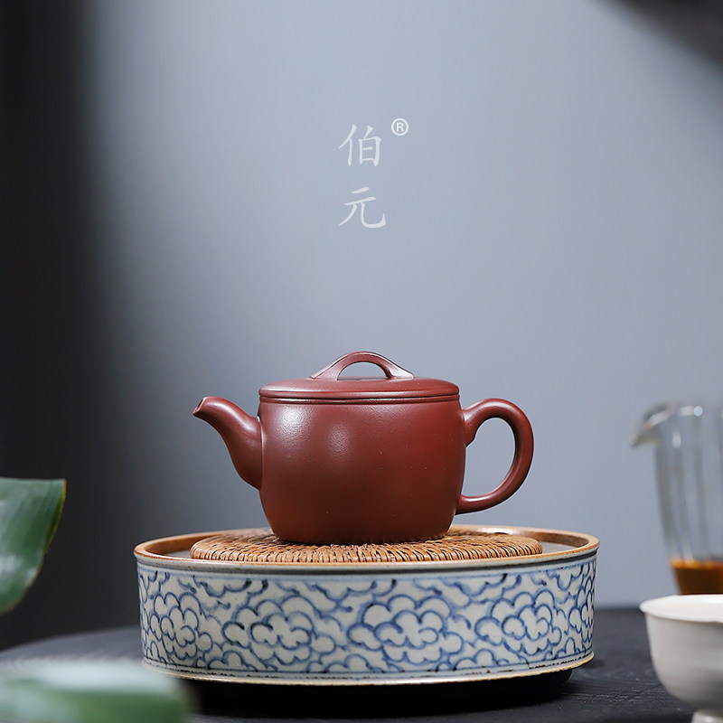 手工汉瓦伯元紫砂中式