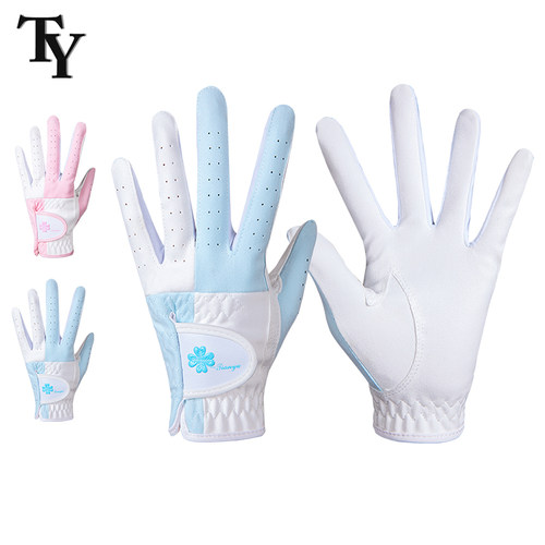 TY高尔夫女手套可水洗超纤布