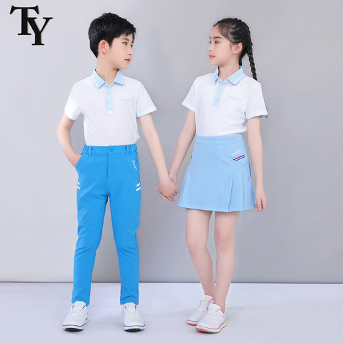 TY儿童短袖翻领运动球服