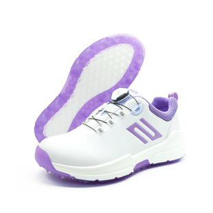 高尔夫球鞋女防水鞋子旋转钮鞋带内增高防滑底固定钉休闲运动鞋子