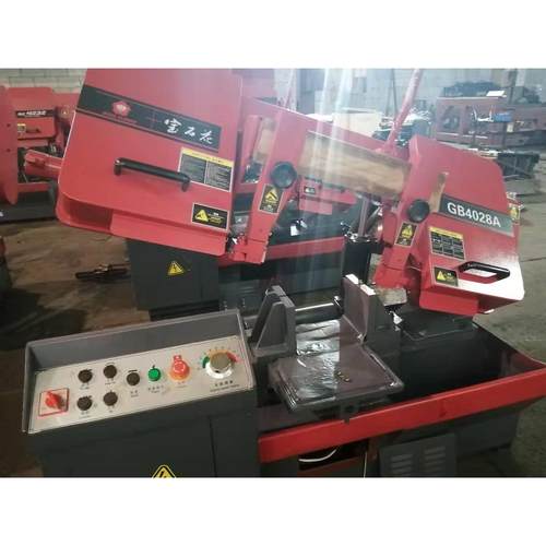 供应金属带锯床铰链卧式GB4028A金属带锯床厂家直销