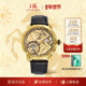 上海手表FAB八边形表壳无限镂空空械城手动机械表陀飞轮防水腕表