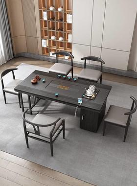 茶桌新中式家用小茶台办公室一体全自动泡茶桌现代简约茶桌椅组合