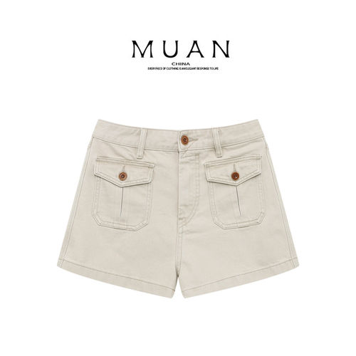 木岸muan解忧牛仔短裤夏季高级修身百搭显瘦牛仔短裤女X-QX-31061
