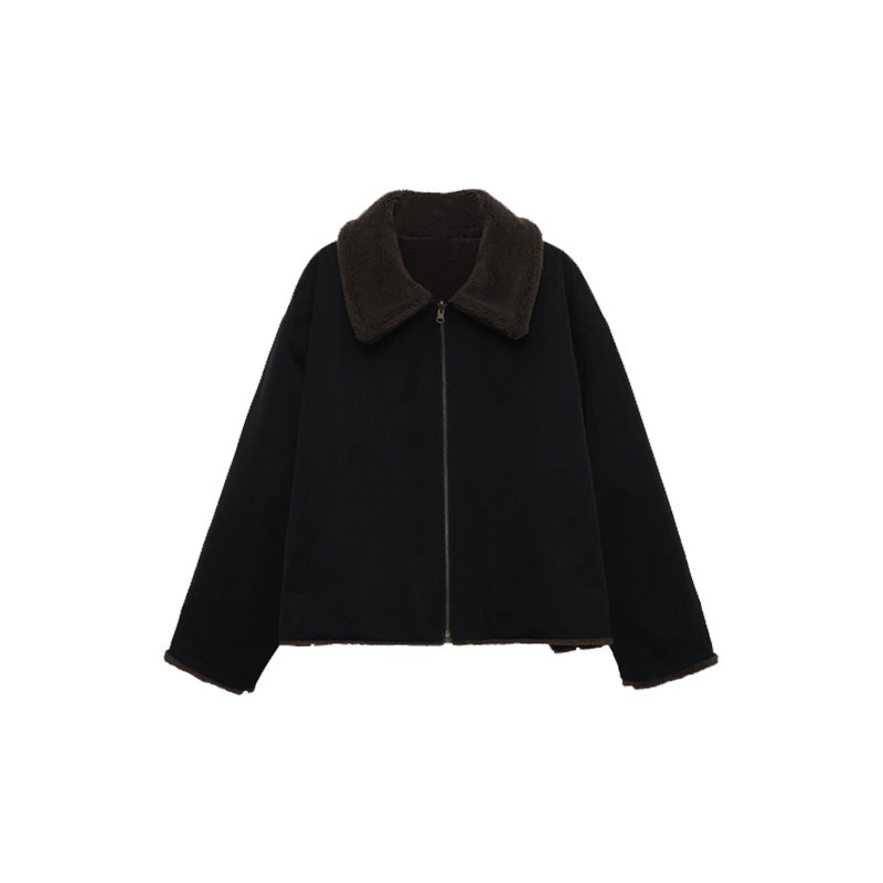 木岸muan帕丁顿外套定制800克两面穿颗粒感保暖外套女D-YJ-25019,女装/女士精品,短外套,淘宝优惠券,粉丝福利购,淘宝优惠卷