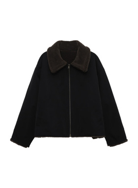 木岸muan帕丁顿外套定制800克两面穿颗粒感保暖外套女D-YJ-25019