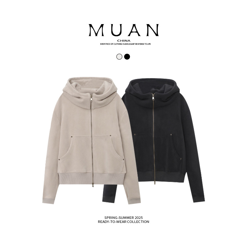 木岸muan三明治小外套定制1040克冬季保暖防风外套上衣女JD-826