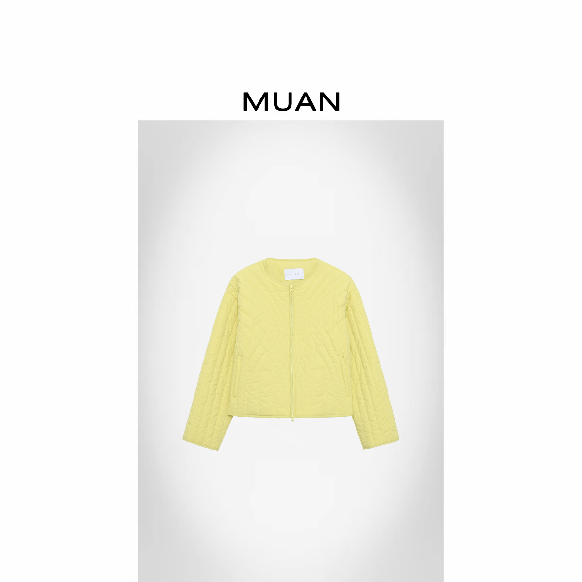 木岸muan小马丁棉服定制短款圆领纯色棉服长袖外套女D-MJ-F8368