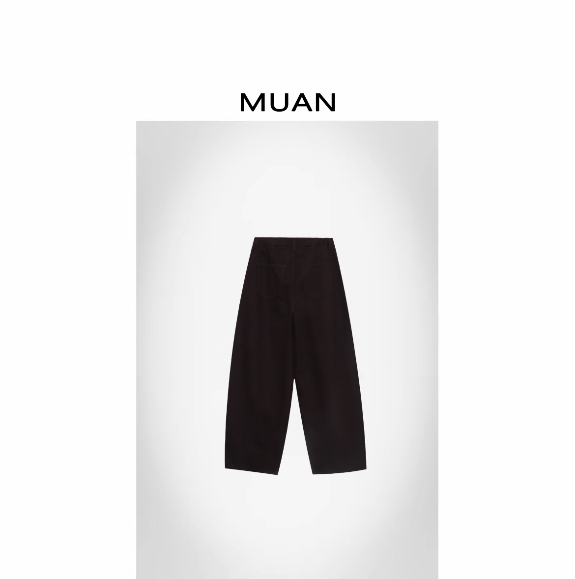 木岸muan拿铁长裤定制宽松百搭高级直筒天丝休闲长裤女CQ-KW-8835