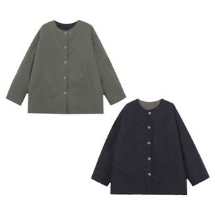 6847 DG3 木岸muan本草纲目棉服定制冬季 保暖两面穿上衣外套女D