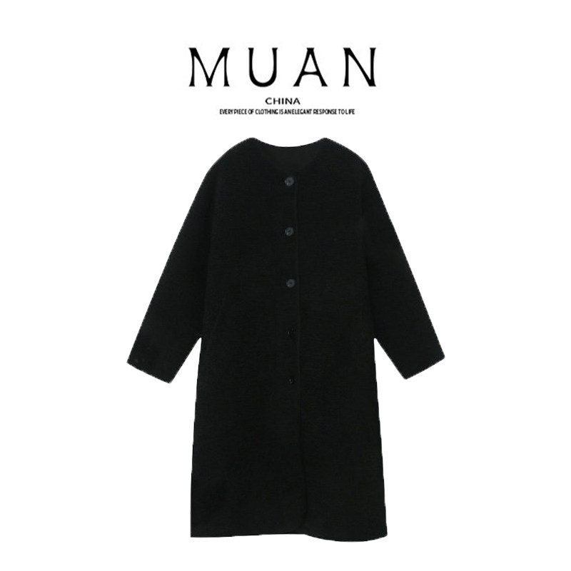 木岸muan大都会棉服960克廓形长款无领风衣保暖外套女MG-F1689,女装/女士精品,棉衣/棉服,淘宝优惠券,粉丝福利购,淘宝优惠卷