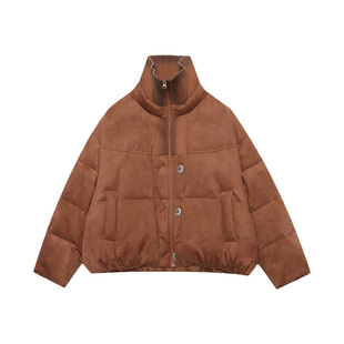 5166 DS2 木岸muan热拿铁羽绒服定制90白鸭绒冬季 保暖上衣外套女D