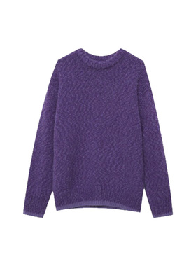 木岸muan巴塞罗那毛衣定制羊毛圆领555克冬季保暖毛衣D-DG3-155