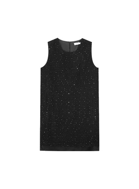 木岸muan高定星光裙定制羊毛高级闪耀秋冬百搭连衣长裙女DS-9285