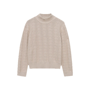 DG3 女D 171 打底衫 木岸muan江疏影毛衣685克100%纯棉保暖针织衫