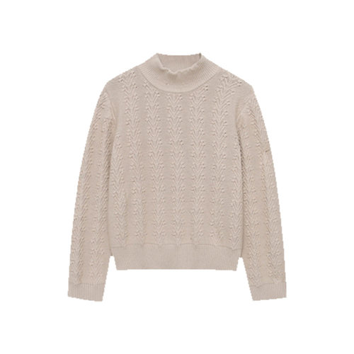 木岸muan江疏影毛衣685克100%纯棉保暖针织衫打底衫女D-DG3-171