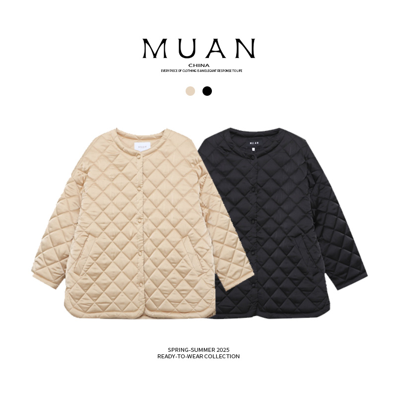 木岸muan黄金时代棉服定制长袖外套冬季保暖上衣棉衣女D-DG3-6839