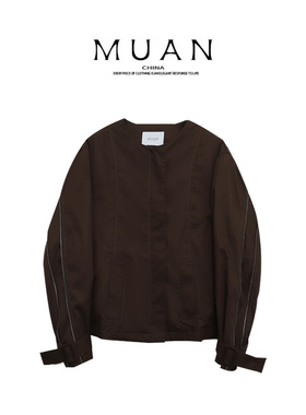 木岸muan诺丁顿外套高级百搭春秋定制长袖外套女CQ-DG3-9038