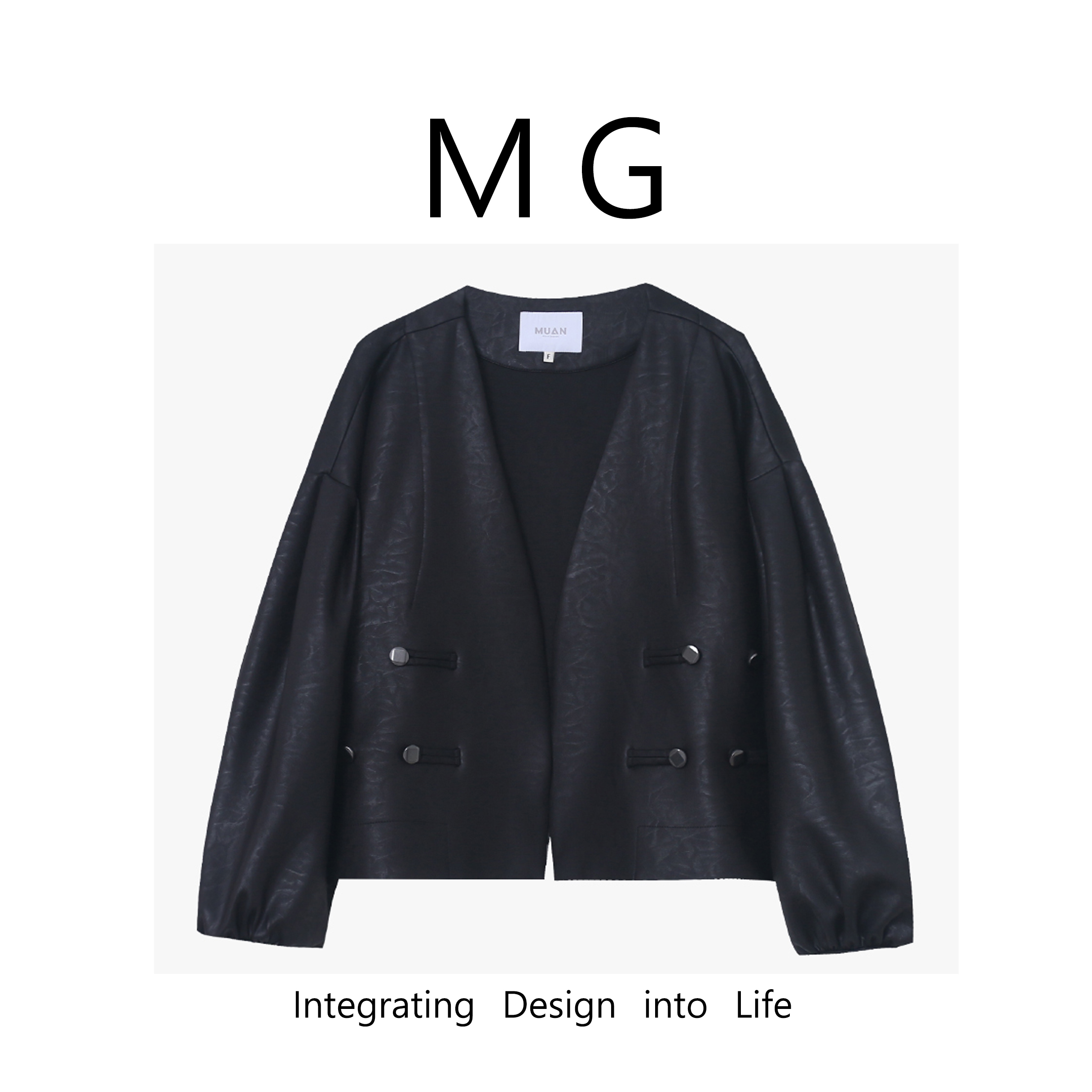 木岸muan牵丝戏外套新中式宽松国风高级盘扣外套上衣女DS-8869