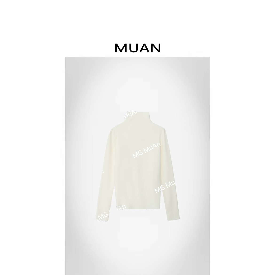 木岸muan黑科技打底羊毛简约长袖高领保暖纯色百搭上衣女HH-5908