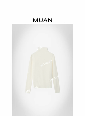 木岸muan黑科技打底羊毛简约长袖高领保暖纯色百搭上衣女HH-5908