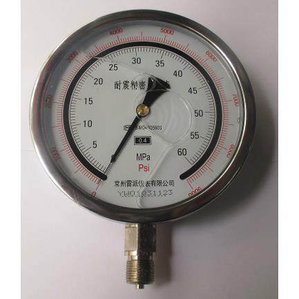 桩基用 0.4级 精密充油压力表 0-60mpa 直径150mm m20x1.5