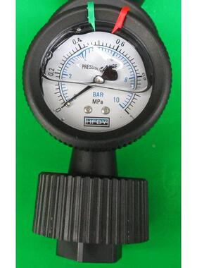 YN60 0-1MPA 10BAR 10KGF/CM2 0-145PSI塑料隔膜耐震压力表