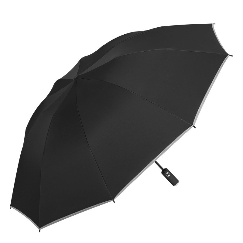 雨伞定制十二骨反向自p动伞纯色商务男士伞黑胶大号全自动雨伞