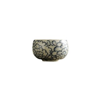 几欢汝窑祥云纹罗汉杯品茗杯家用汝瓷G茶杯高端功夫茶具主人杯单