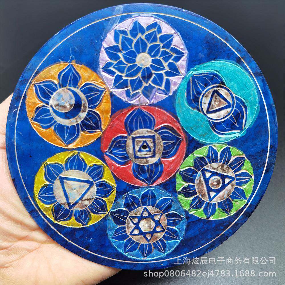 皂石七轮线香插可以作为线香板香插底座也可以作为精美摆件