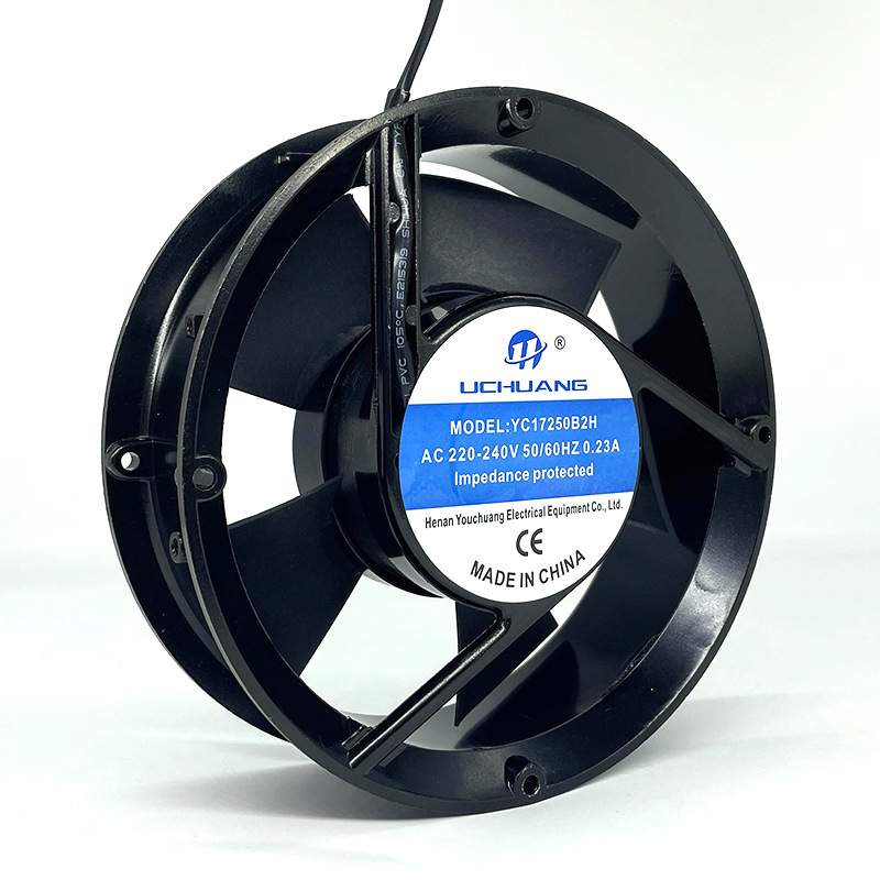 YC17251BL全圆型散热风机 220V/380V纯铜线机柜用172cm轴流风机
