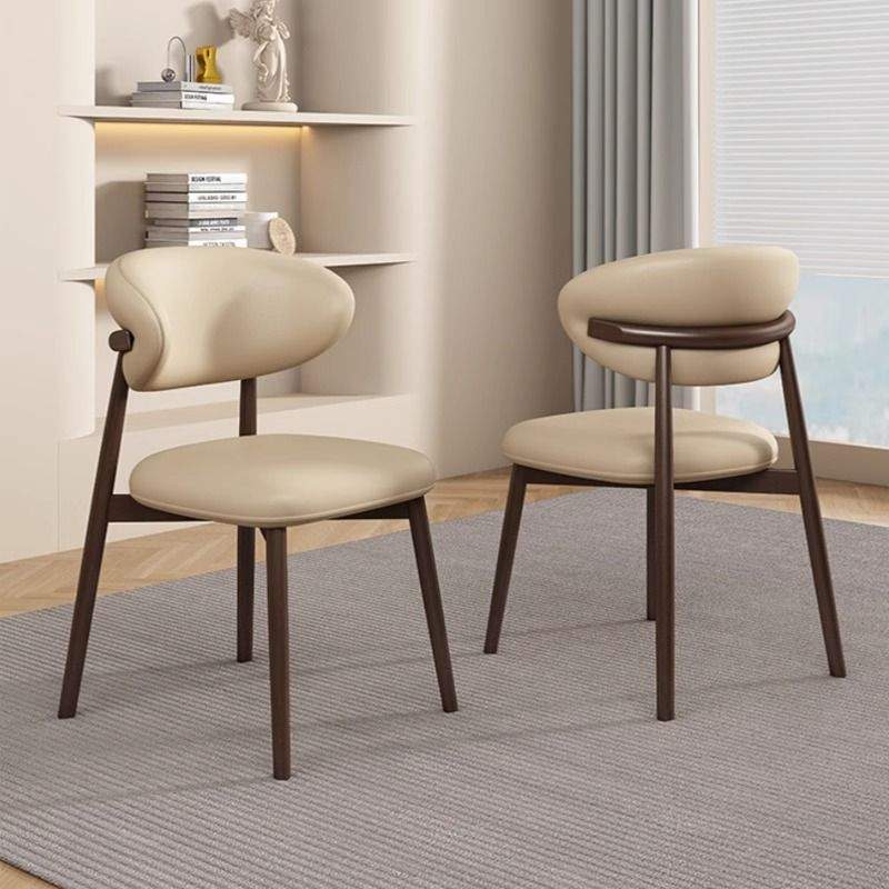 北欧仿实木餐椅家用简约现代设计师靠背椅子餐厅休闲轻奢书桌凳子