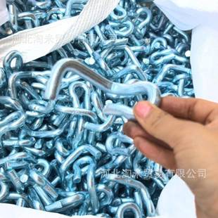 国标12大开口钢筋钢模板扣件卡子镀锌白色卡扣钩子U型卡S钩模板勾