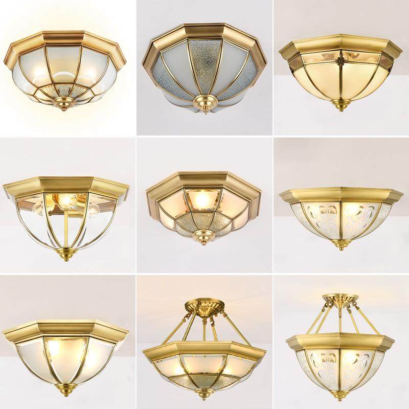 全铜吸顶灯现代简约欧式卧室家用灯饰美式温馨书房餐厅灯客厅灯具,包装,五金配件包装,淘宝优惠券,粉丝福利购,淘宝优惠卷