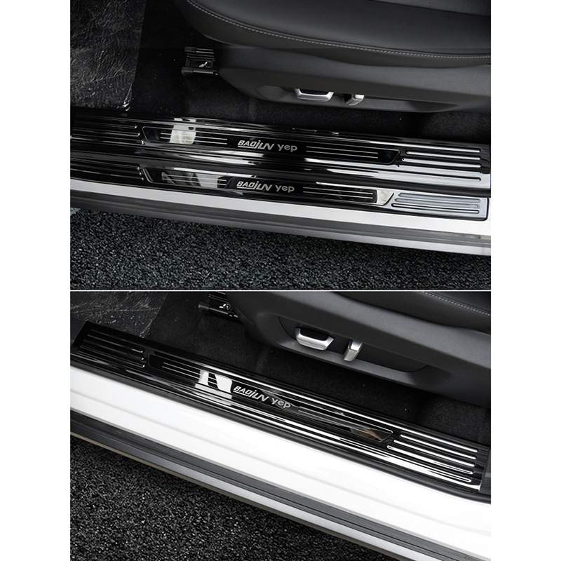 专用宝骏悦也车内饰改装件不锈钢迎宾踏板门槛条防护装饰配件用品