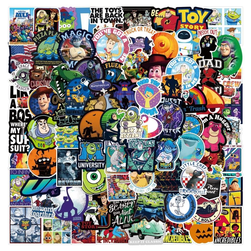50/100pcs Toy Story Cartoon Stickers Decals Kids Toy Laptop