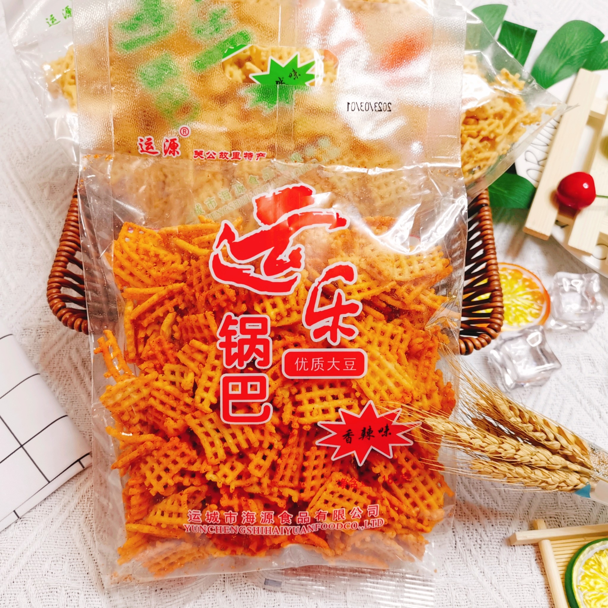 运乐锅巴185g袋装山西特产香辣味