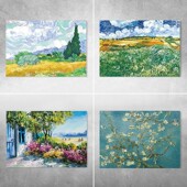 电表箱翻新贴画梵高油画风ins多媒体盒遮挡创意装 饰防水自粘艺术