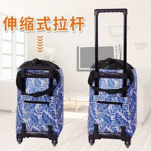 超市便携购物车折叠拖车拉杆车家用神器加粗轻便买菜小拉车手拉车