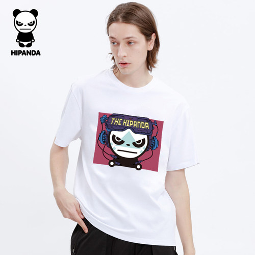 Hipanda你好熊猫潮牌短袖