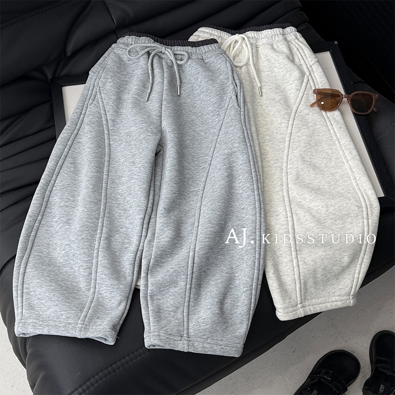 儿童时尚百搭加绒加厚休闲风