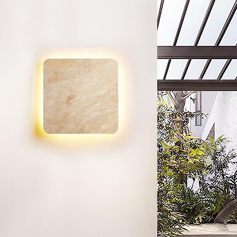 户外防水壁灯led庭院花园布置家用方形阳台院子围墙复古氛围装饰