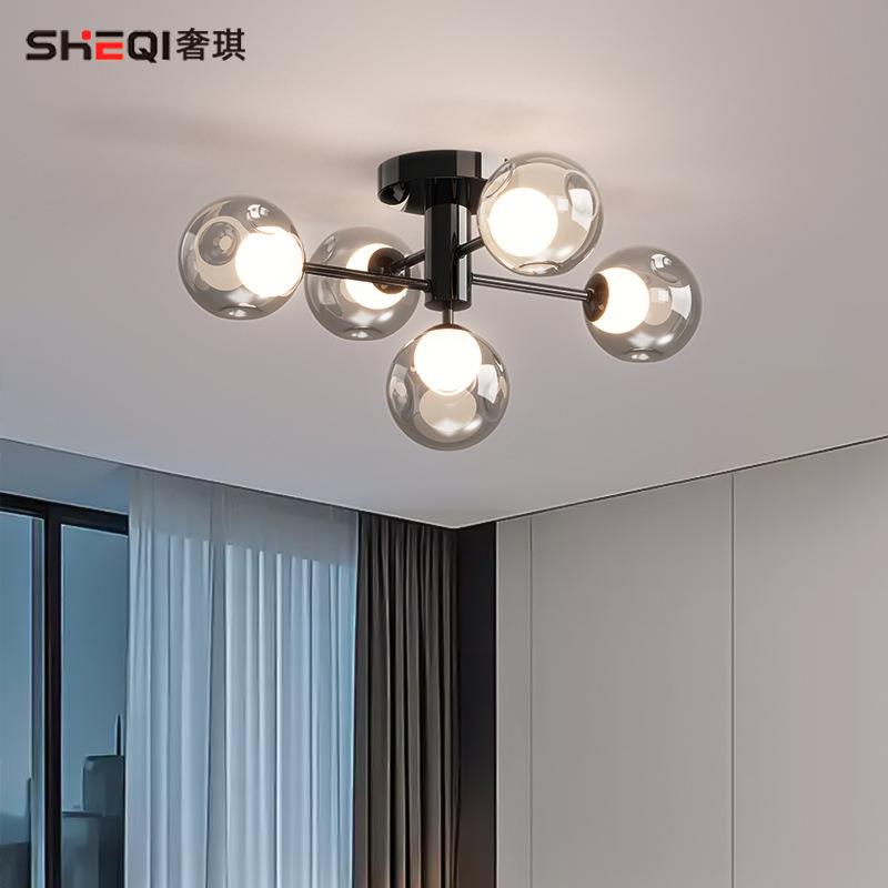 卧室灯2025新款意式轻奢感led全光谱护眼年轻人房间主卧灯具