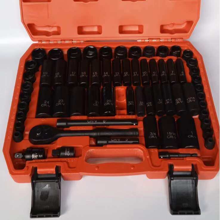 KT3/8系列50pc48件气动套筒全套套装DT长短套筒组风动套筒37PCS