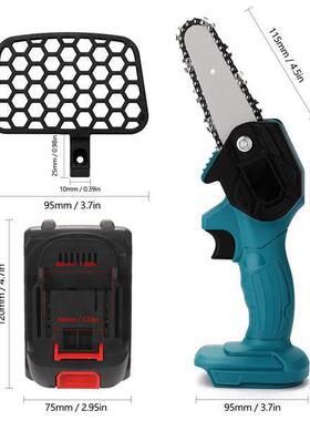 1套 颜色：蓝色 材质：塑料 AC100-240V 美规 电链锯电锯充电锂电