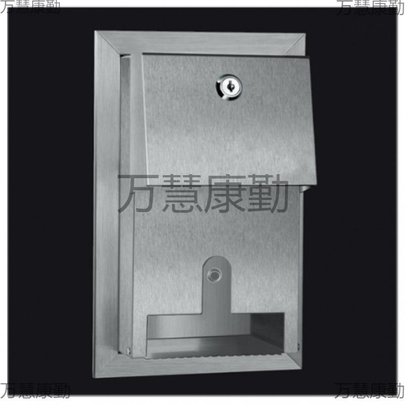 不锈钢纸巾盒擦手纸盒卫生间浴室 纸巾架嵌入式卷筒纸架卷纸盒