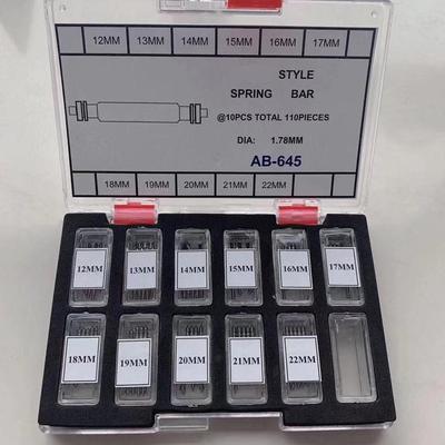 修表配件ABS-645 劳力S代用生耳套装全钢 尺寸12-22MM粗度1.78MM